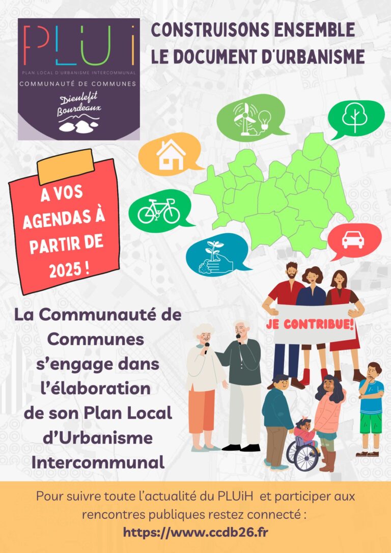 La Communauté de Communes élabore son Plan Local d’Urbanisme intercommunal